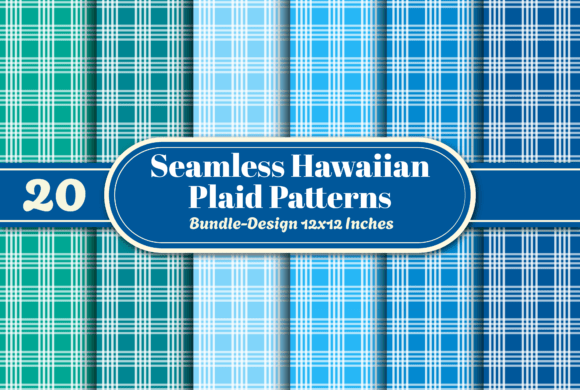 Download Seamless Hawaiian Plaid Patterns Bundle - Hawaiian Collection