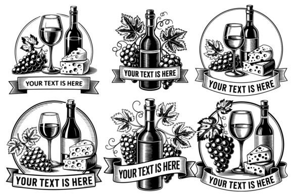 Download Wine and Cheese Banner SVG Bundle - Cheese Collection