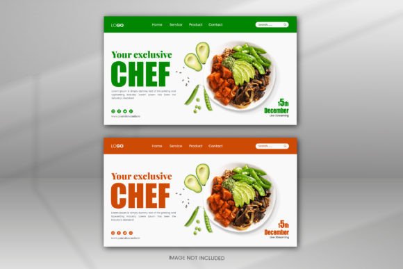 Download Landing Page Template Fresh Green Food - Food Collection
