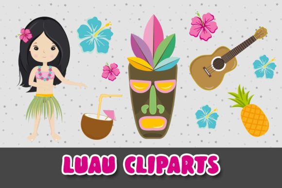 Download Luau Clipart Hawaiian Illustrations - Hawaiian Collection