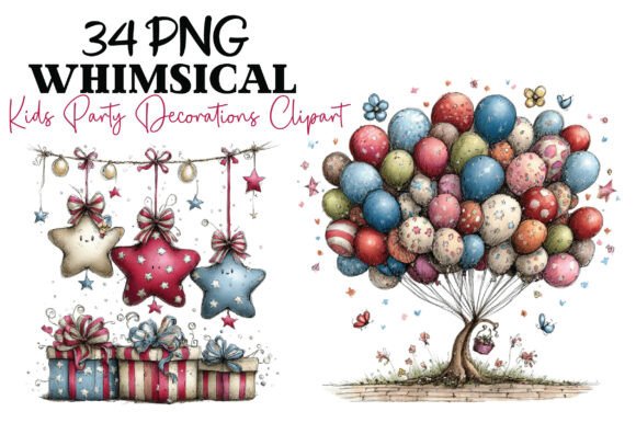 Download Whimsical Kids Party Decorations Clipart - Decoration Collection