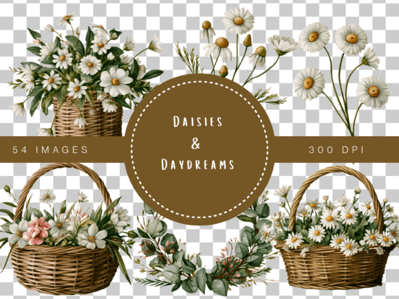 Download Daisies &amp; Daydreams Cottage Garden Clipa - Daisies Collection